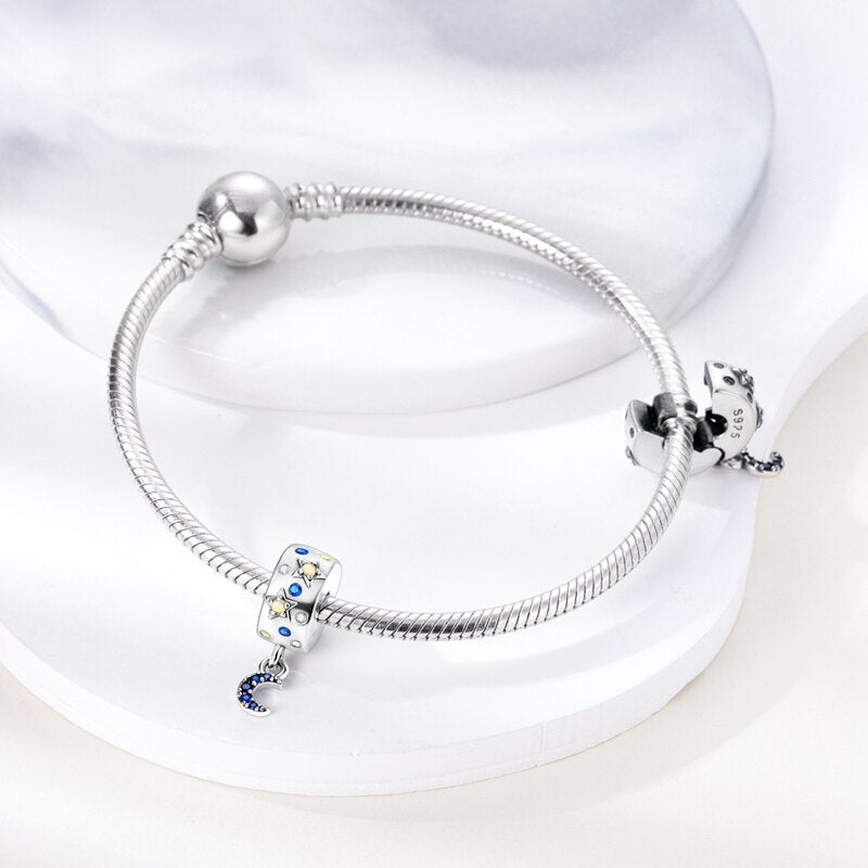 Bracelet Silver Anillos De Plata 925 Original Certificada Make Up Daisy Beads Stopper Safety Chain Fit Pandora Jewelry Clip